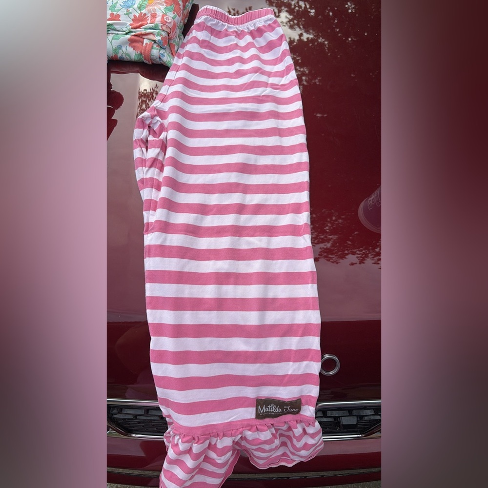 Kids Pink Striped Pajamas